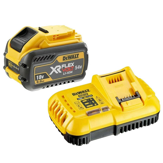 Dewalt DCB547 18v / 54v XR Flexvolt 9.0Ah Battery with DCB118 Fast Charger