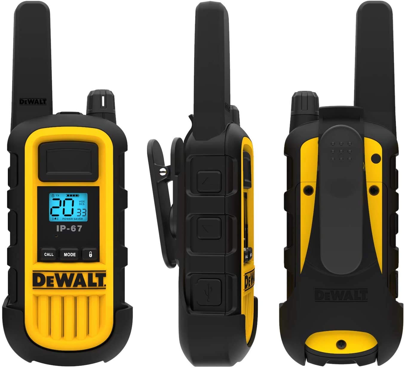 DEWALT DXPMRCH6-800 6 Port Charger for DXPMR800 Walkie Talkie Two-Way Radios - Charges 6 Walkie Talkies simultaneously