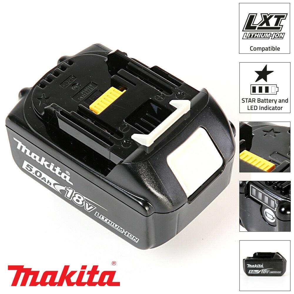 Makita Genuine BL1850 18V 5.0Ah Battery Four Pack For Makita DGA456Z, DGA452Z