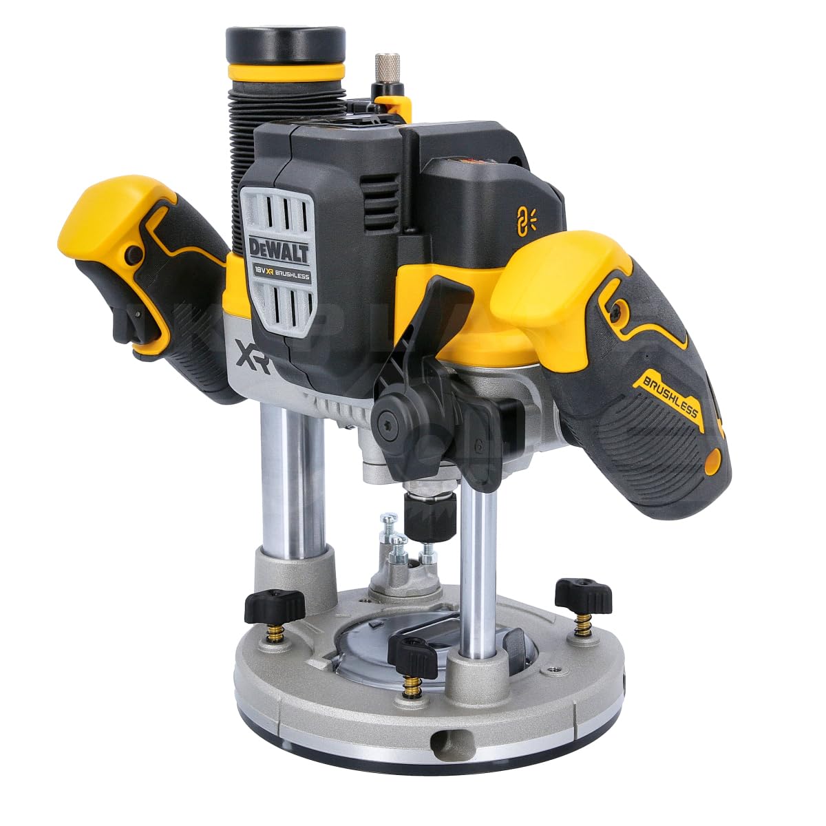 DeWalt DCW620H2 18V XR 12mm / 1/2" Cordless Brushless Plunge Router With 2 x 5.0Ah Powerstack Batteries, Charger & TSTAK Case