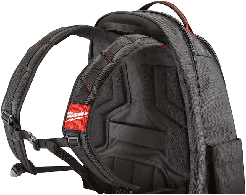 Milwaukee 48228200 35 Pocket Jobsite Backpack - Red/Black