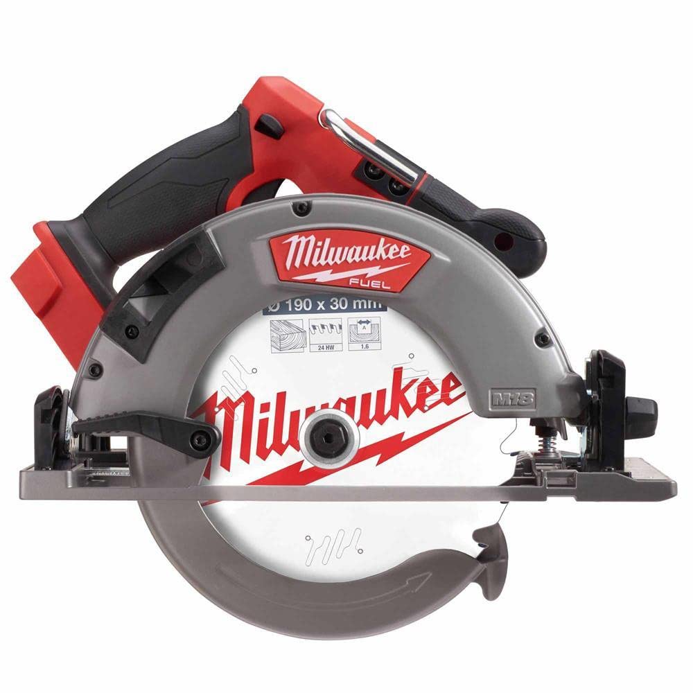 Milwaukee M18 Fuel 190mm Circular Saw, Guide Rail Compatible - Body