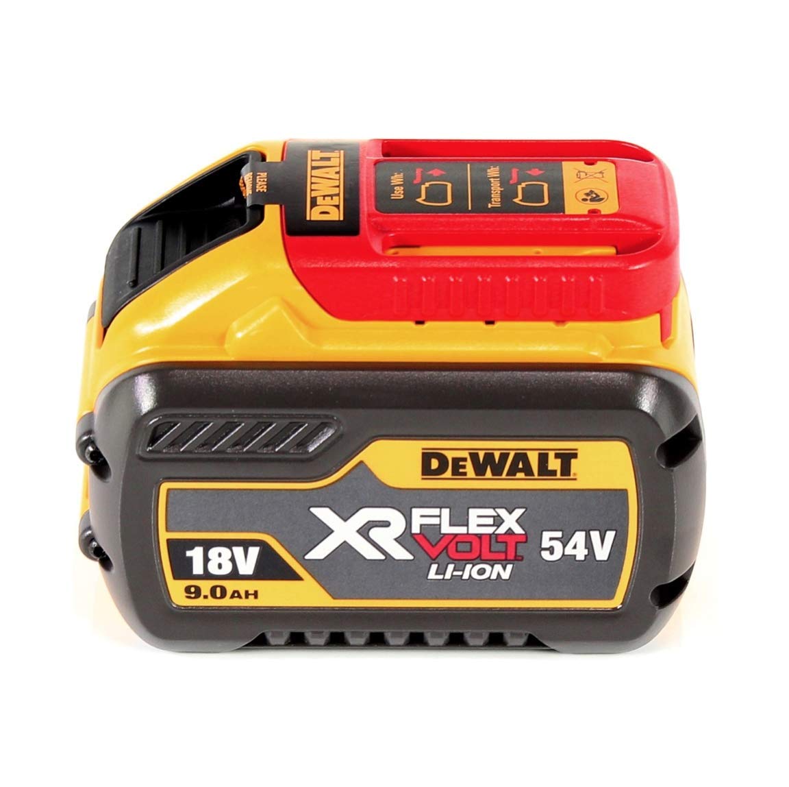 DEWALT 2 x DCB547 18v / 54v XR FLEXVOLT 9.0ah Battery + DCB118 Fast Charger, 18 V, Yellow