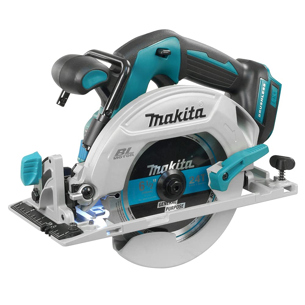 Makita DHS680Z 18V Li-Ion LXT 165mm Brushless Circular Saw - Batteries and Charger Not Included & DTM51Z Multi-Tool, 18 V,Blue