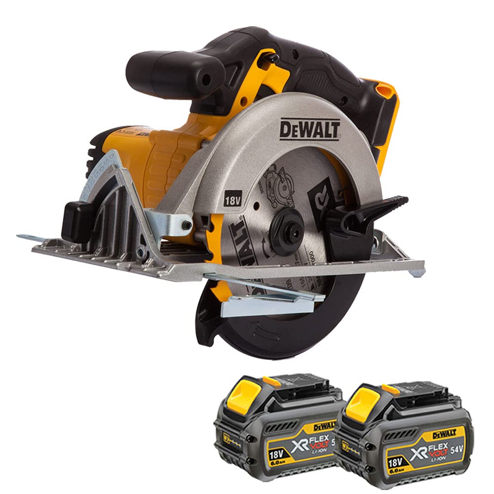 DeWalt DCS391N 18v XR 165mm Circular Saw with 2 x 6.0Ah DCB546 Batteries