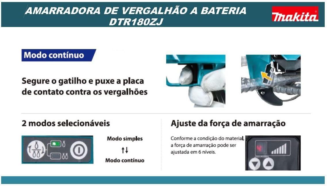 Makita DTR180ZJ Reinforcement Connector 18.0 V in Makpac Battery, Without Charger