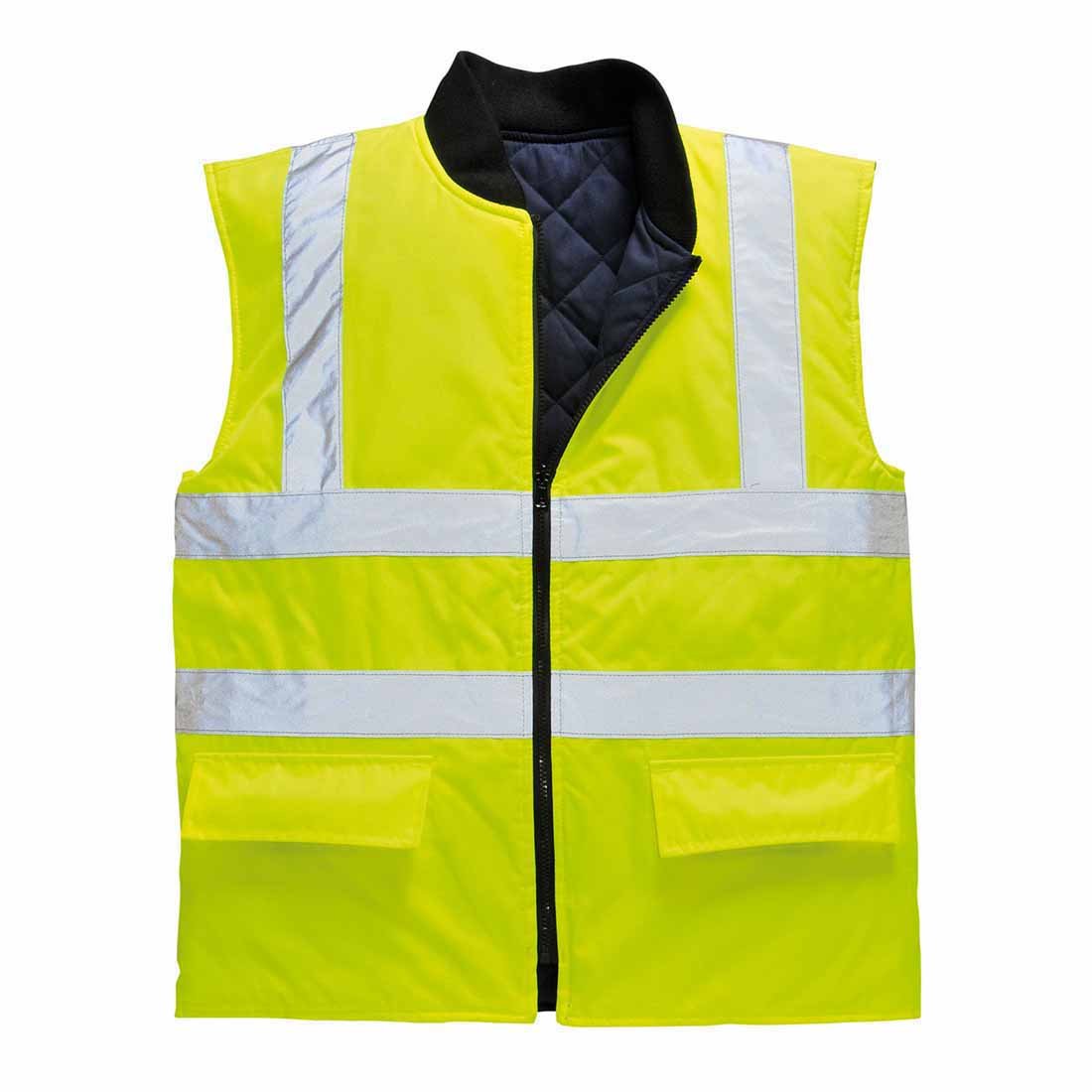 Portwest Hi-Vis Reversible Bodywarmer, Size: M, Colour: Orange, S469ORRM