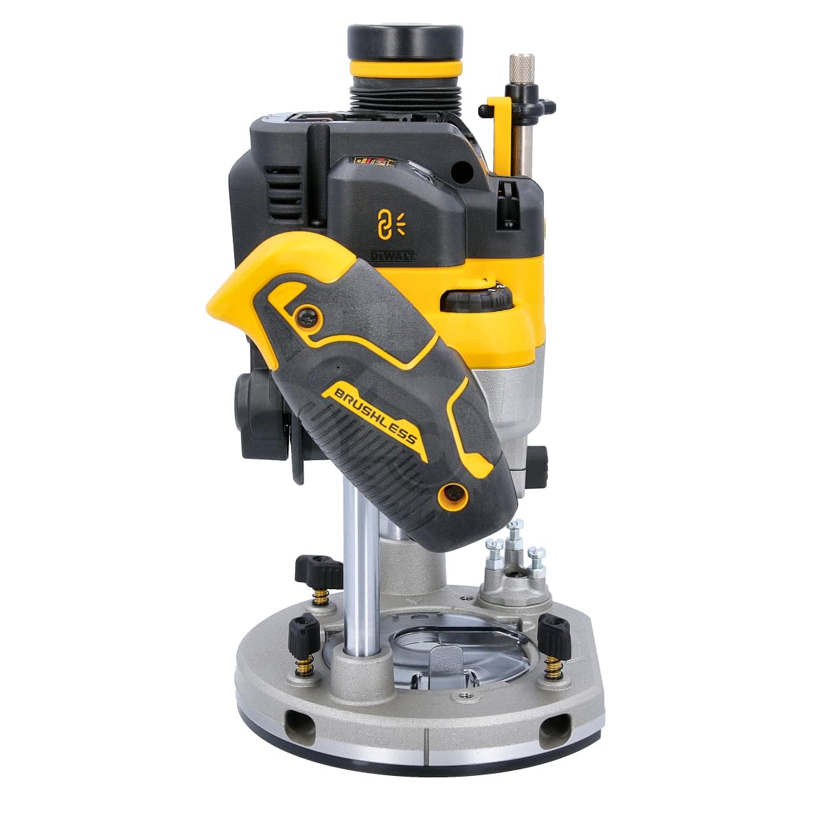 DeWalt DCW620H2 18V XR 12mm / 1/2" Cordless Brushless Plunge Router With 2 x 5.0Ah Powerstack Batteries, Charger & TSTAK Case