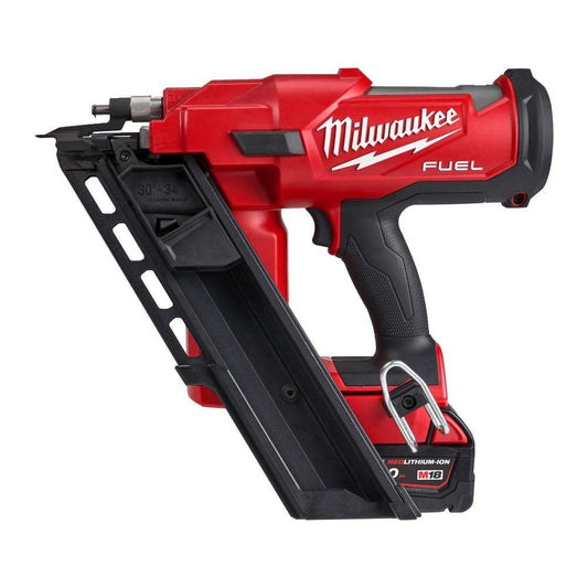 Milwaukee M18FFN-502C 18v Fuel Framing Nailer with 2 x 5.0Ah Batteries and Charger