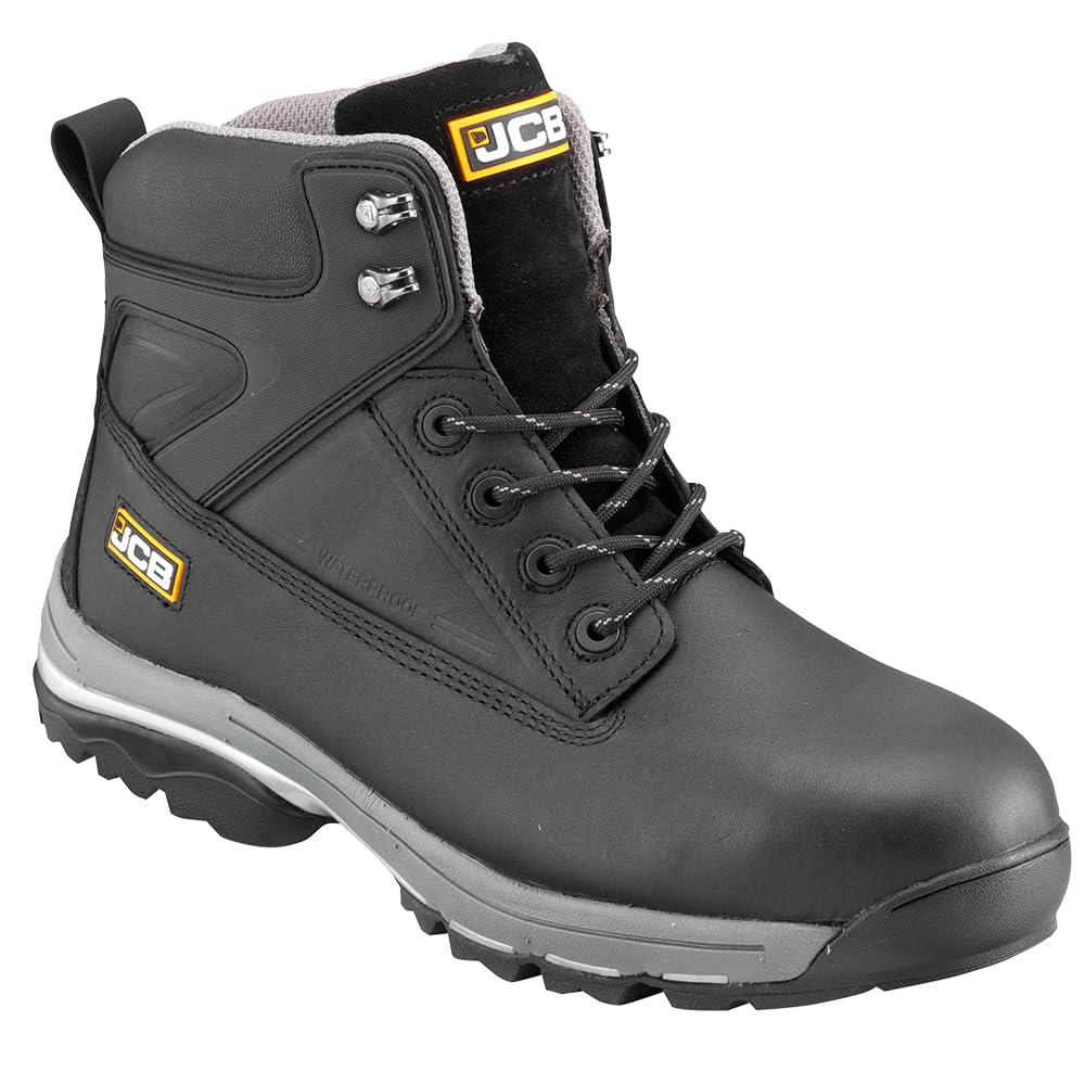 JCB FASTRAC 4000 Safety Boots - Industrial Work Footwear, Slip-Resistant Shoes, Durable Protective Work Boots, Stylish Safety Footwear for Men