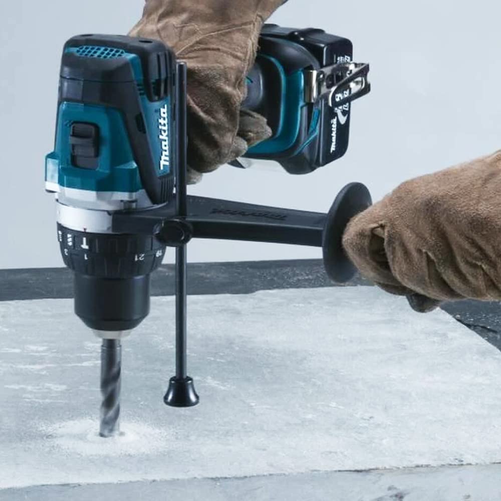 Makita DHP458Z 18v Combi Drill with 1 x 5.0Ah BL1850 Battery + DC18RC Charger & Case - Combi Hammer Drill, Makita Drill, Power Tool Combo Kit, 18v Drill Kit