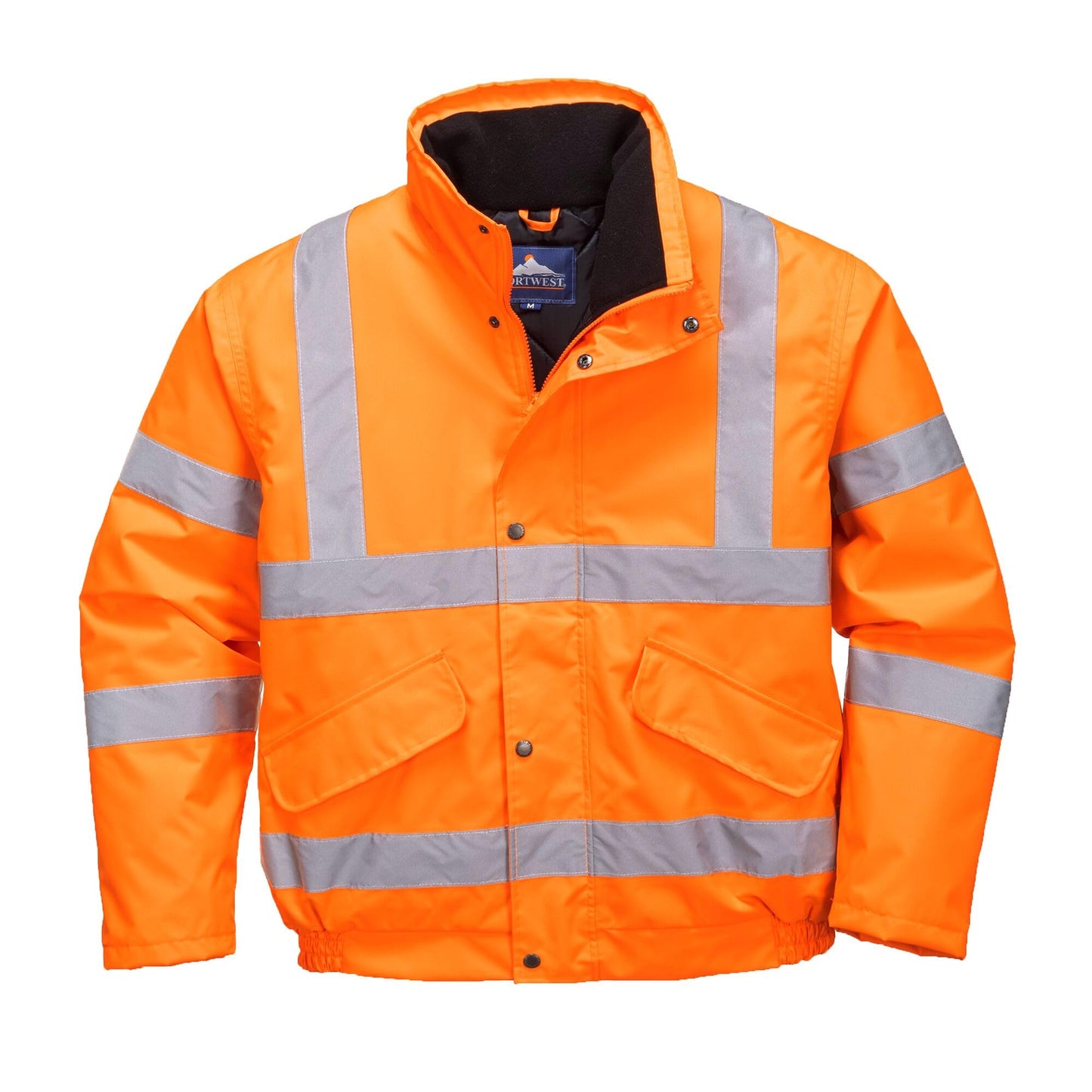 Portwest RT32 Waterproof Reflective Hi-Vis Winter Bomber Jacket Orange, X-Small