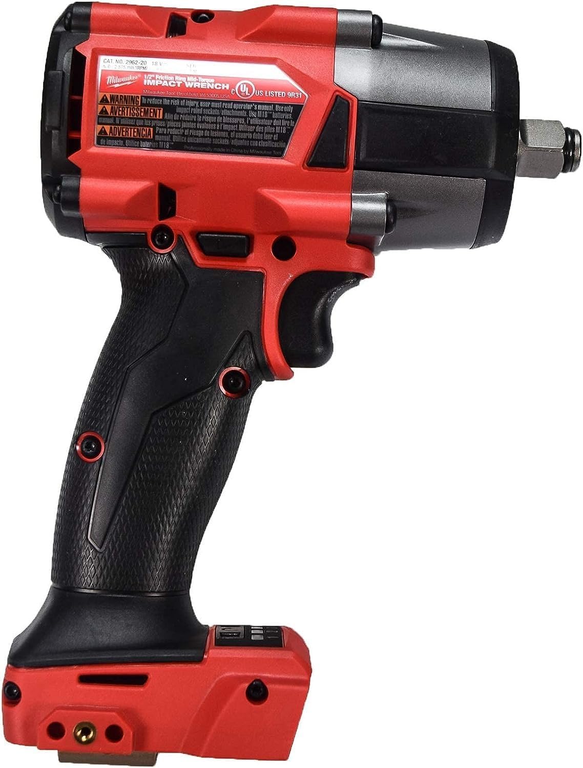 Milwaukee 2962-20 M18 18V Fuel 1/2" Mid-Torque Impact Wrench with Friction Ring