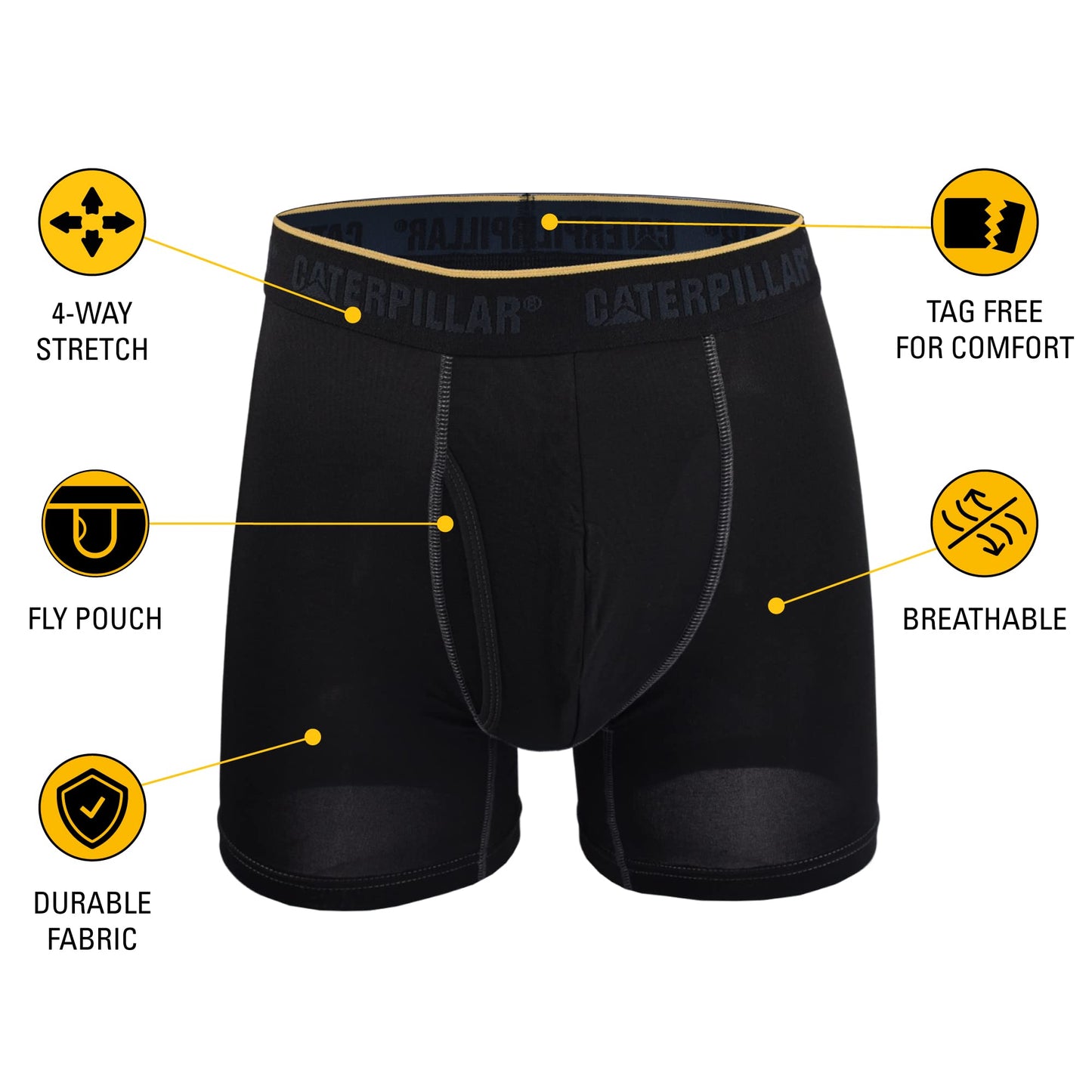 CAT Men's Comfort Core Boxer Briefs