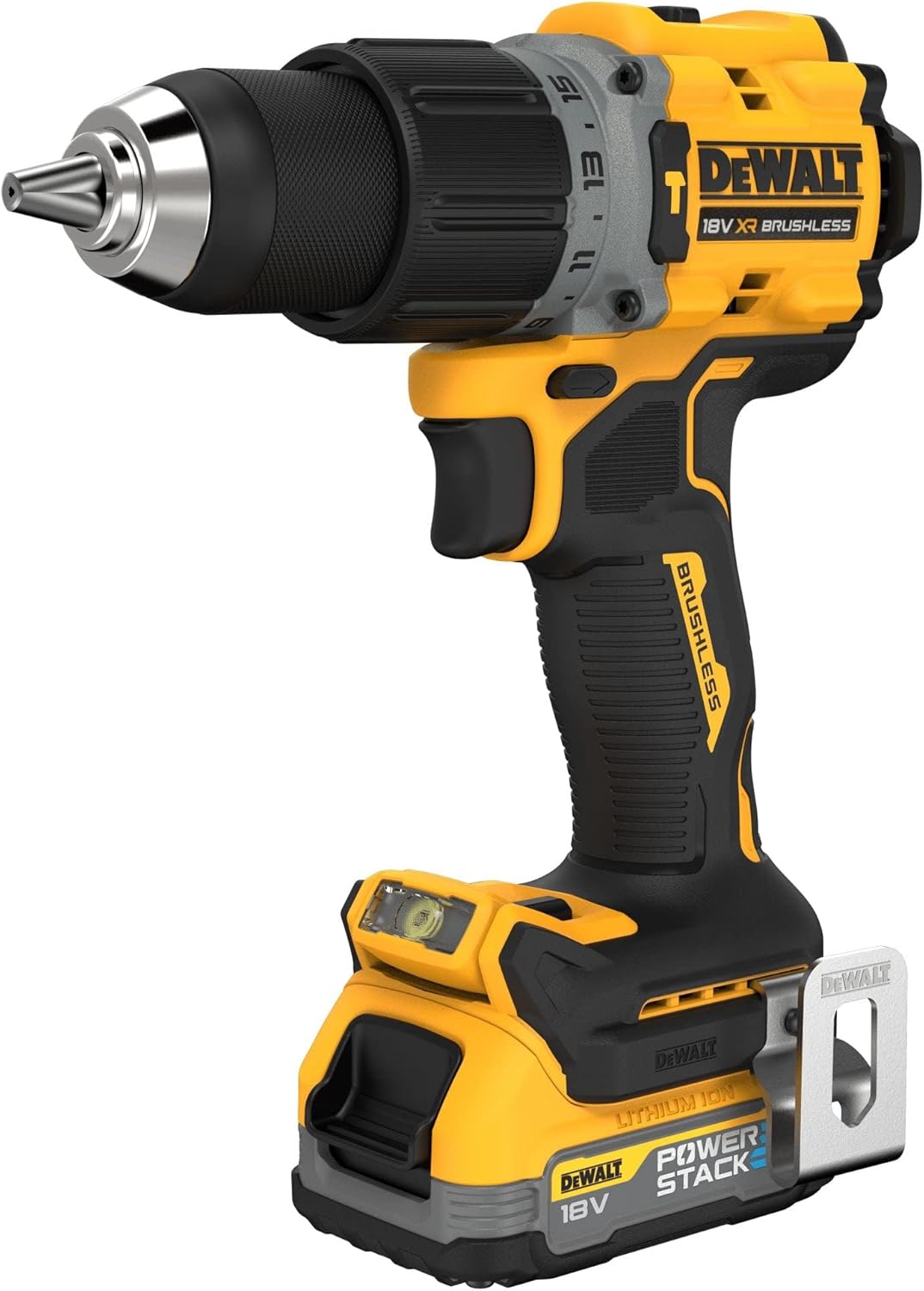 DEWALT DCK2050E2T-GB 18V XR BL G3 Compact Twin Kit (DCD805 + DCF850), 2X POWERSTACK Batterys & Charger