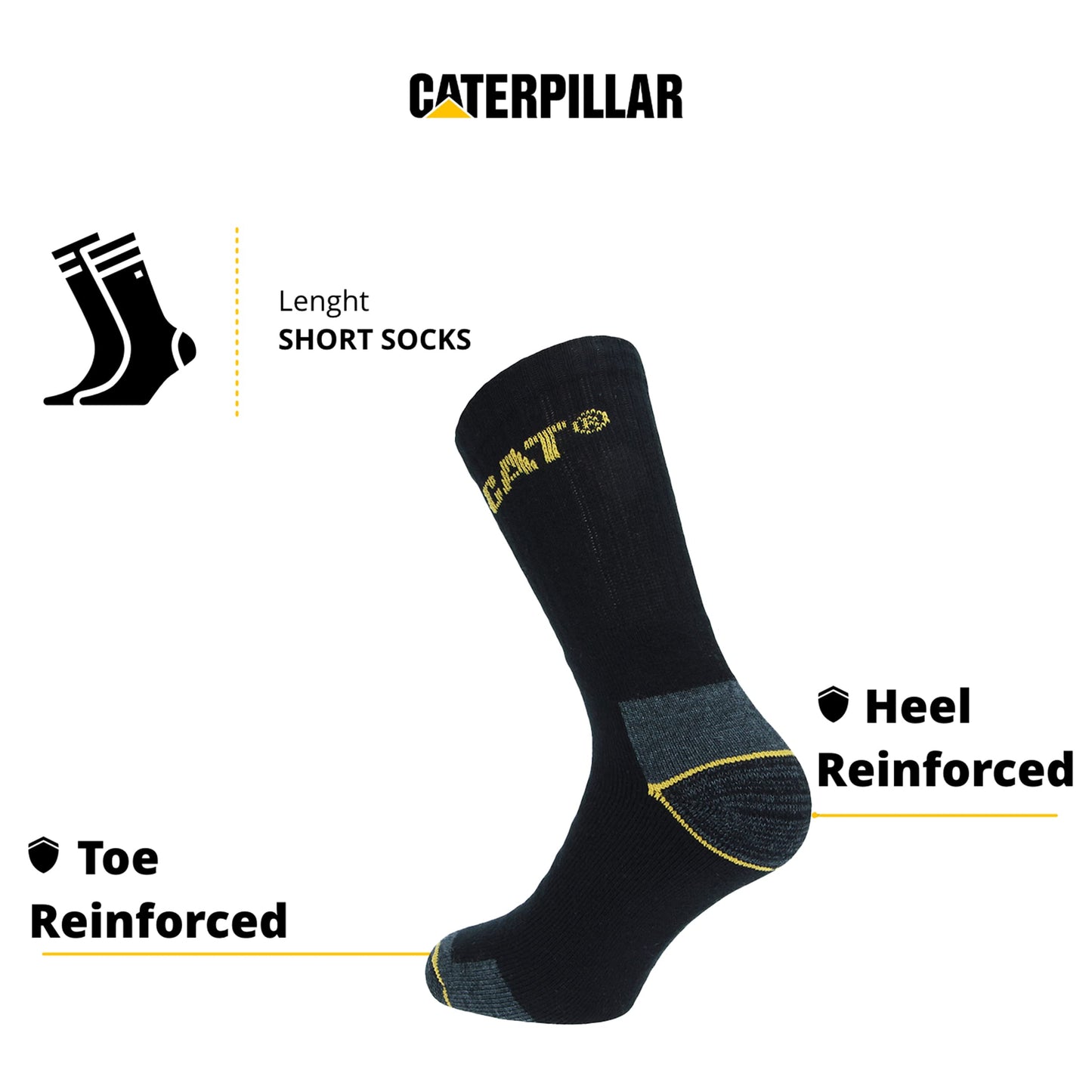 Caterpillar Men's Real Work Socks