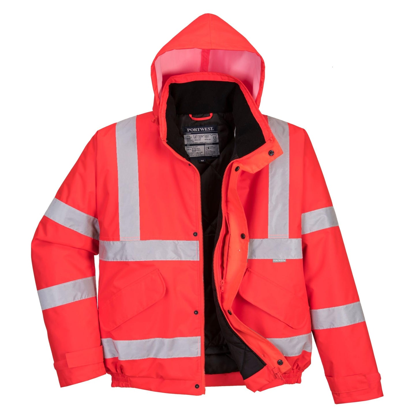 Portwest S463 Waterproof Comfort Hi-Vis Winter Bomber Jacket Orange, 6X-Large