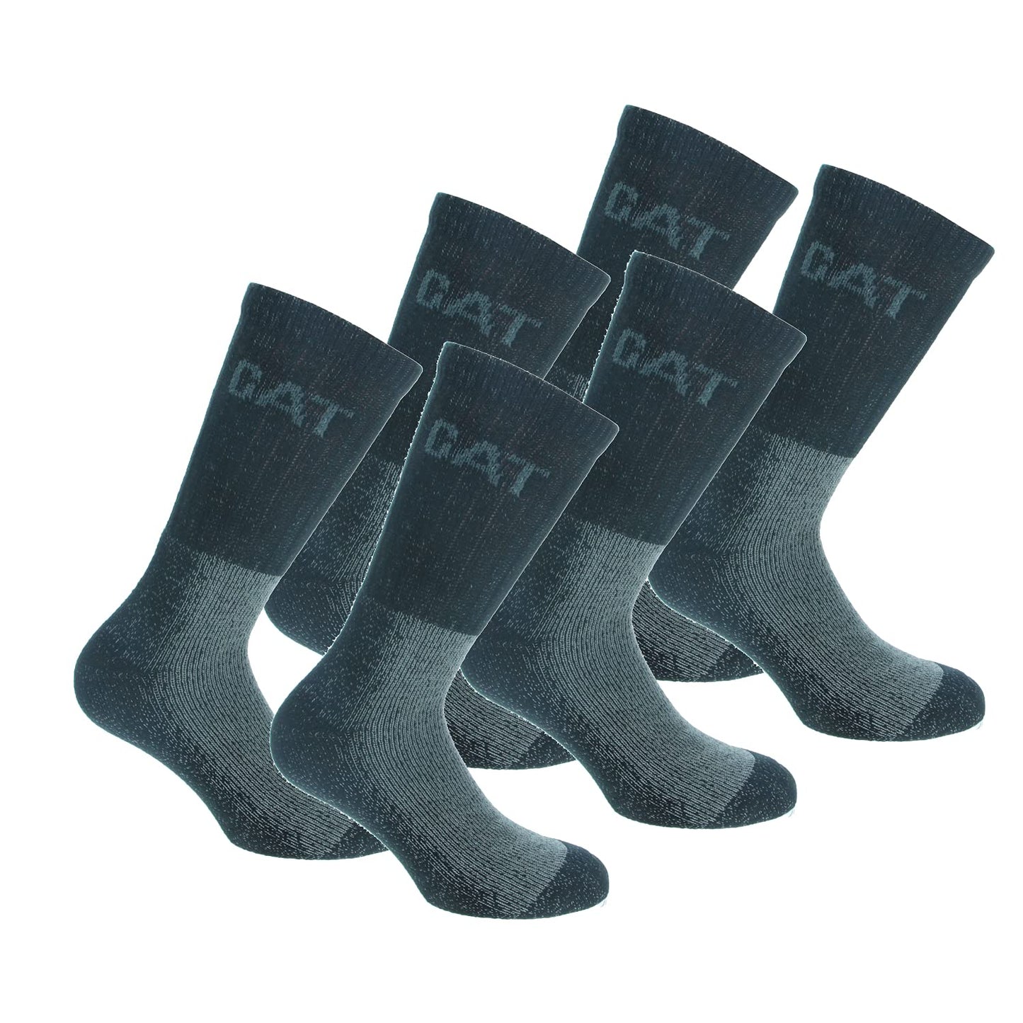 Caterpillar 6 Pairs of Heavy Duty Worksocks, excellent quality cotton with elastic Lycra fiber