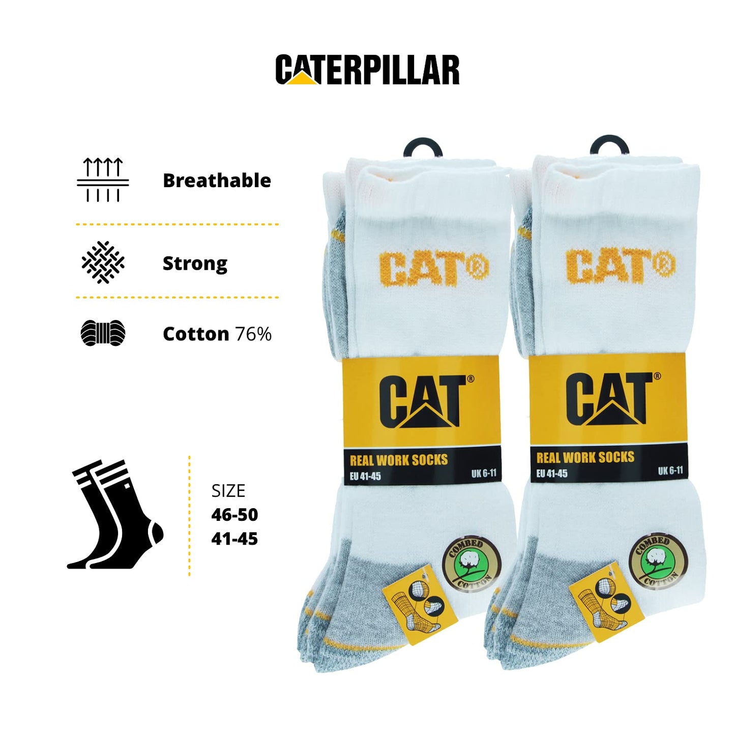 Caterpillar Men's Real Work Socks