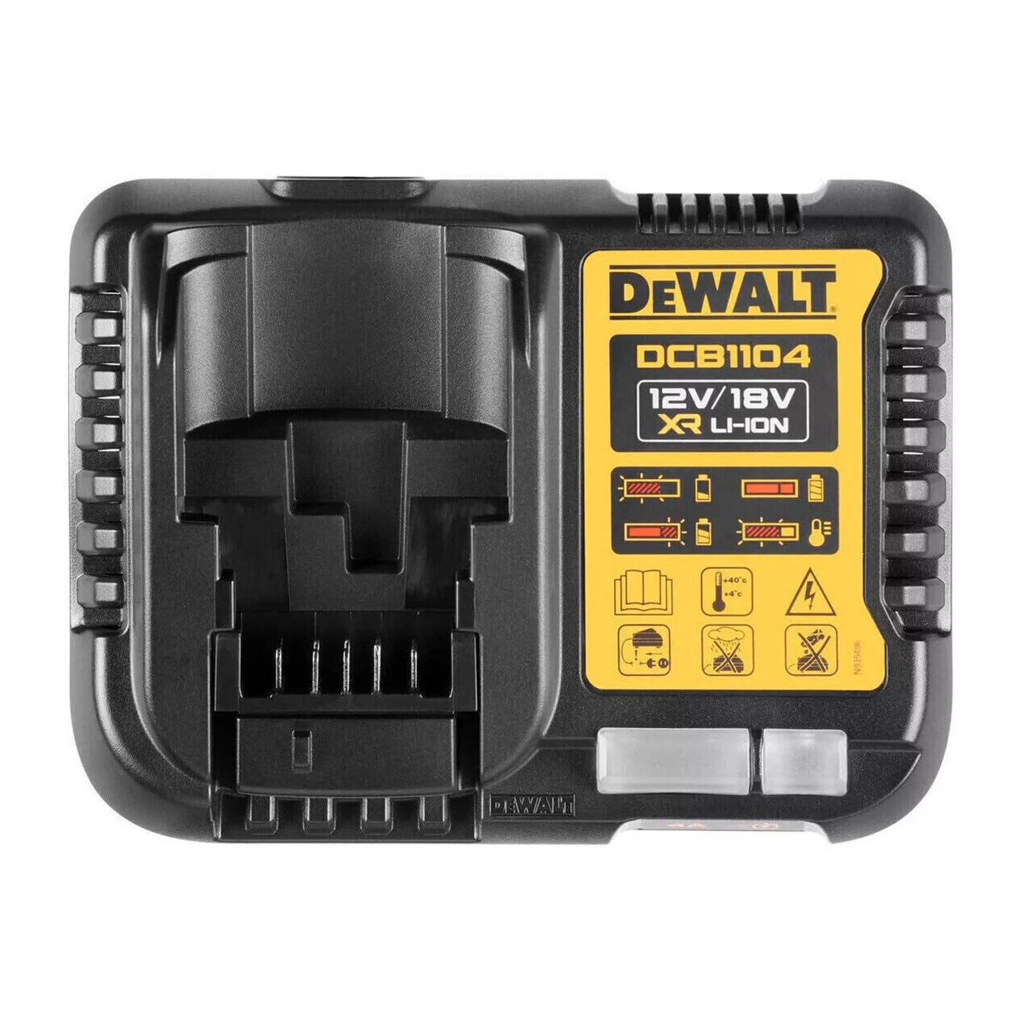 DEWALT DCB184 5.0ah 18v XR Lithium Ion Battery + DCB1104 Charger