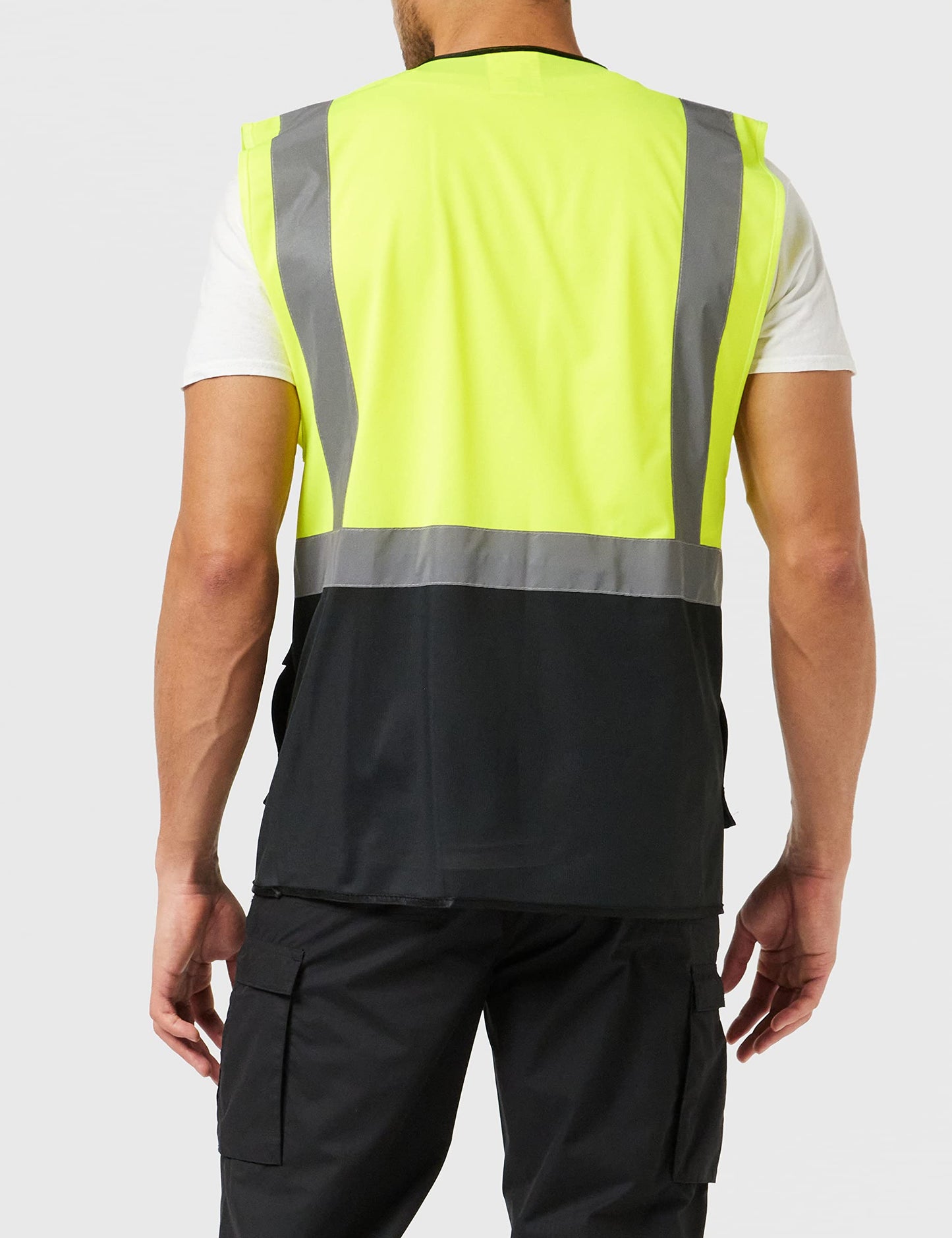 Portwest C476YRBL Warsaw Executive Vest, Yellow/Royal, L