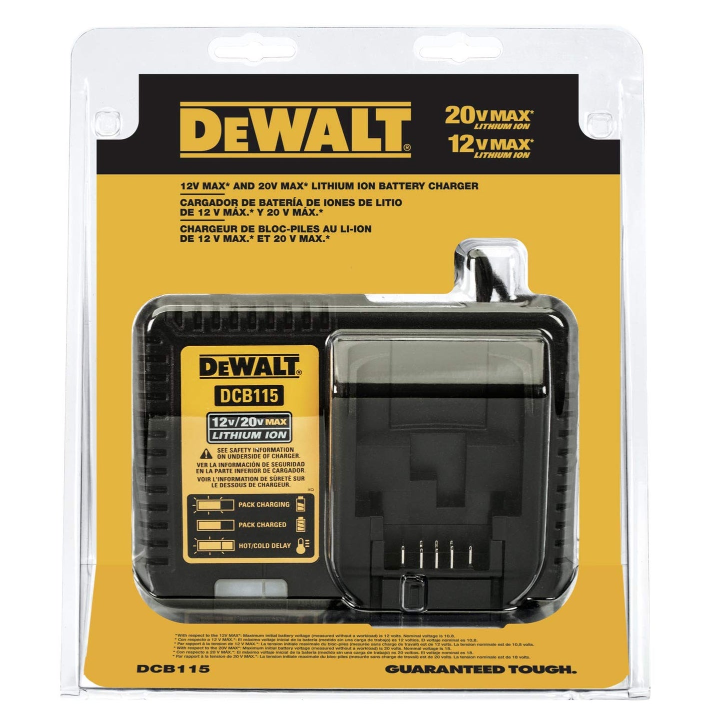 DEWALT DCB115-QW - Cargador XR 10,8V - 14,4V - 18V