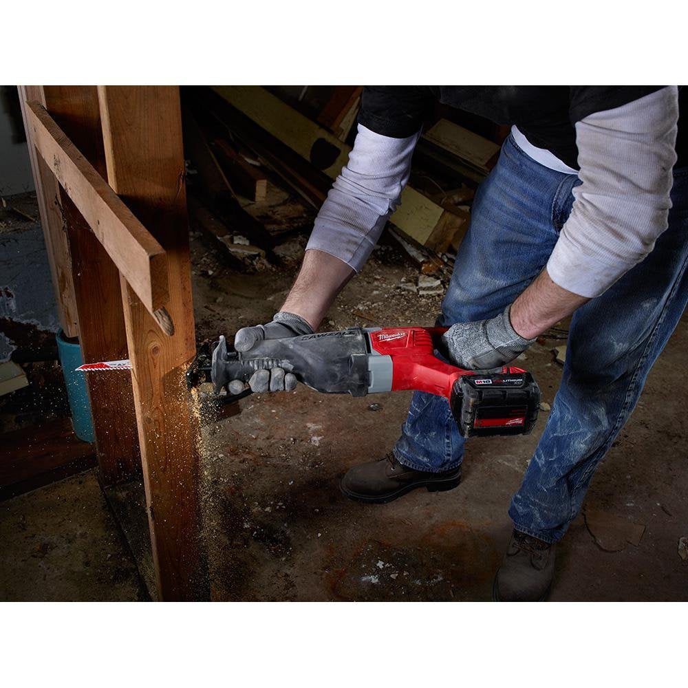 Milwaukee 2621-20 M18 18V Lithium Ion Cordless Sawzall 3,000RPM Reciprocating Saw with Quik Lok Blade Clamp and All Metal Gearbox