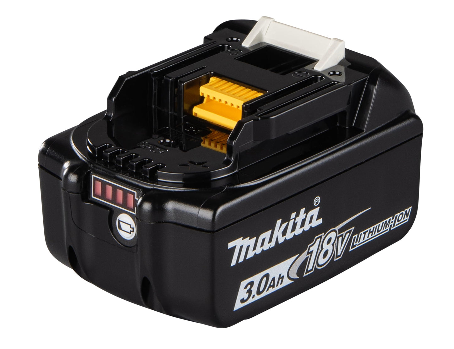 Makita BL1830B battery Li-Ion 3.0Ah 18Volt with Charge Indicator-1975995, black