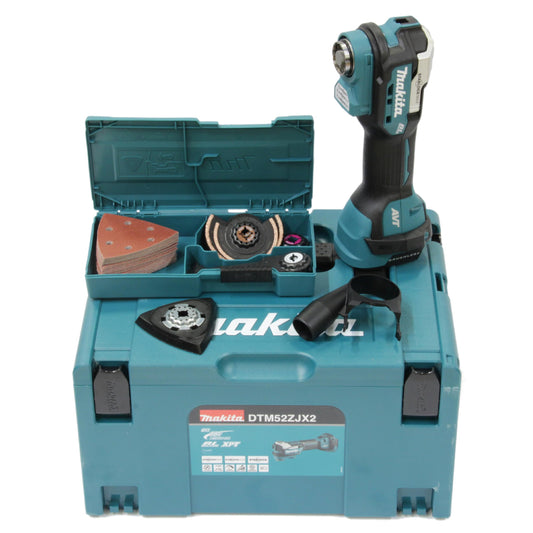 MAKITA DTM52ZJX2 Multifunction Tool 18V LXT (Solo) with MAKPAC Accessory Kit