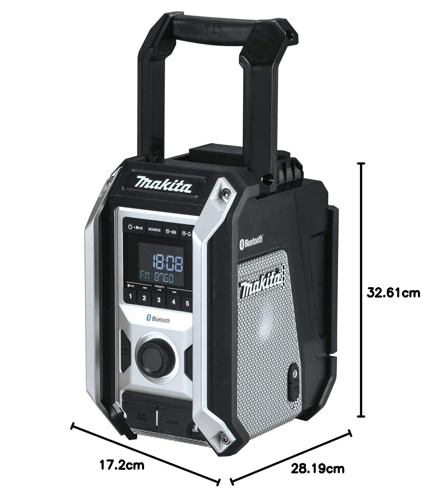 Makita XRM09B 18V LXT / 12V max CXT Lithium-Ion Cordless Bluetooth Job Site Radio, Tool Only