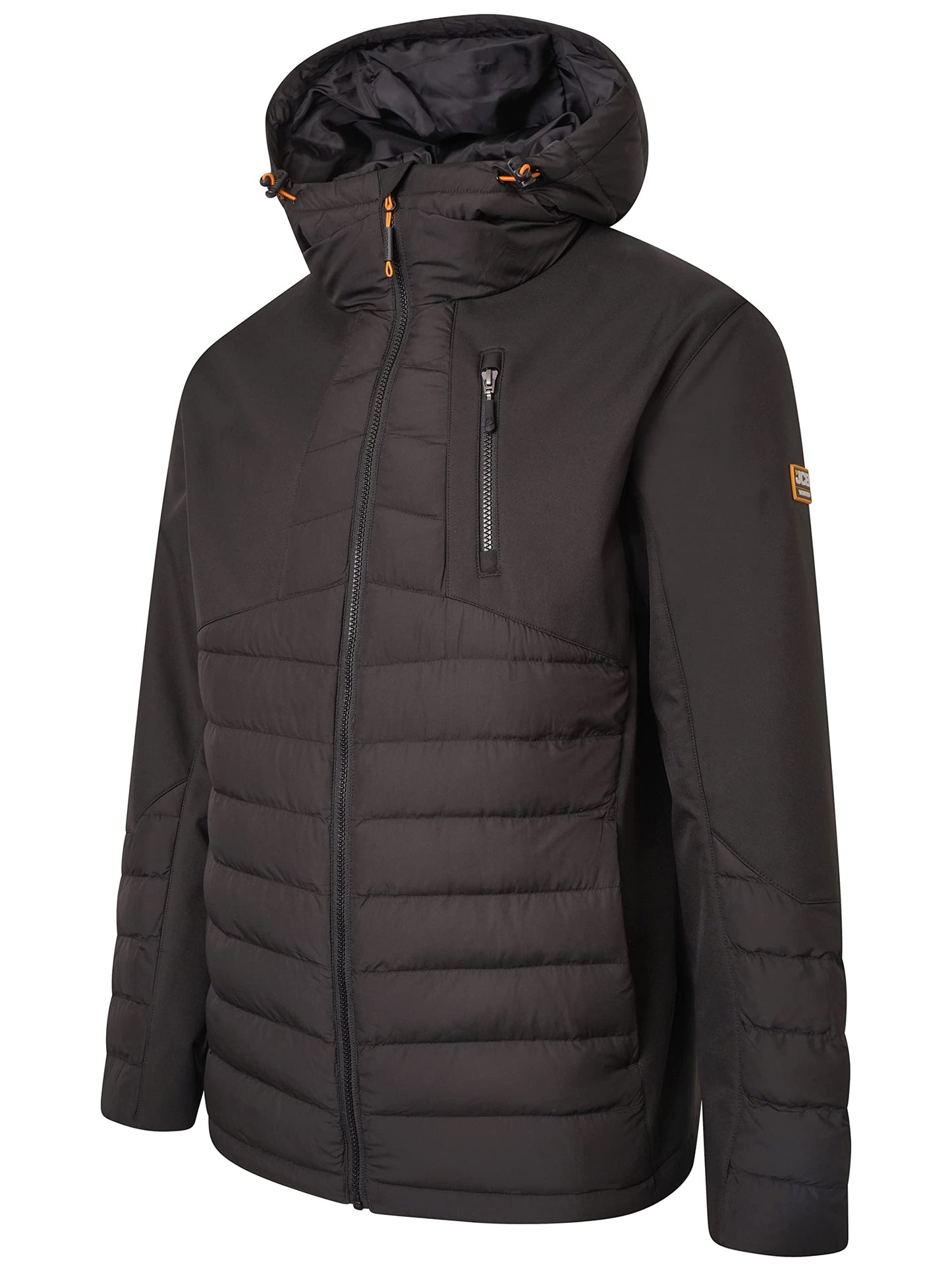 JCB - Trade Black Hybrid Padded Jacket - Jacket For Men - Men's Outerwear Jackets - Mens Workwear - Mens Clothes