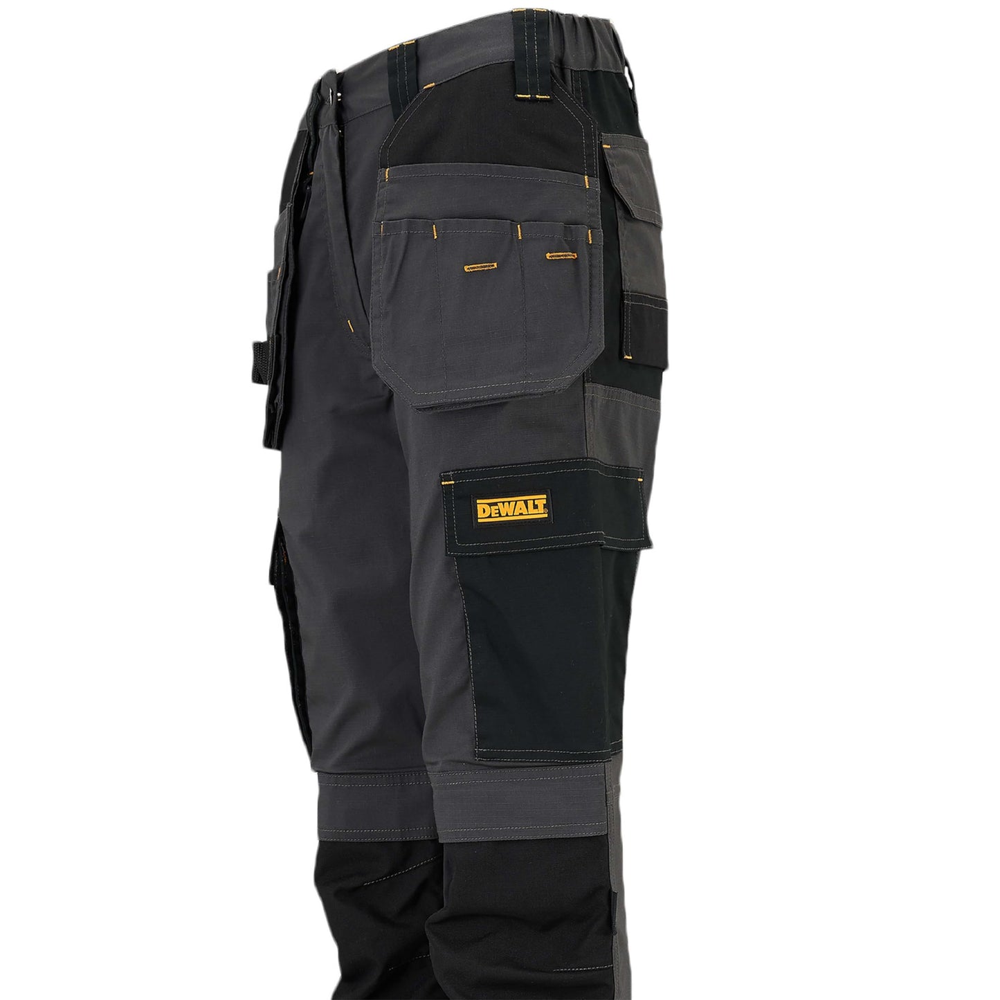 DEWALT Roseville Women's Slim Fit Work Trouser, Pro-Stretch Fabric, Holster and Cargo Pockets, Grey/Black, W12/L31