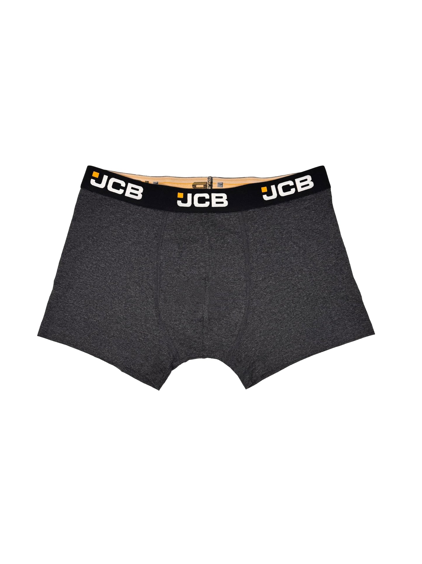 JCB Mens 2 Pack Recycled Cotton Rich Label Free Stretchy Trunks Everyday Boxer Shorts Underwear