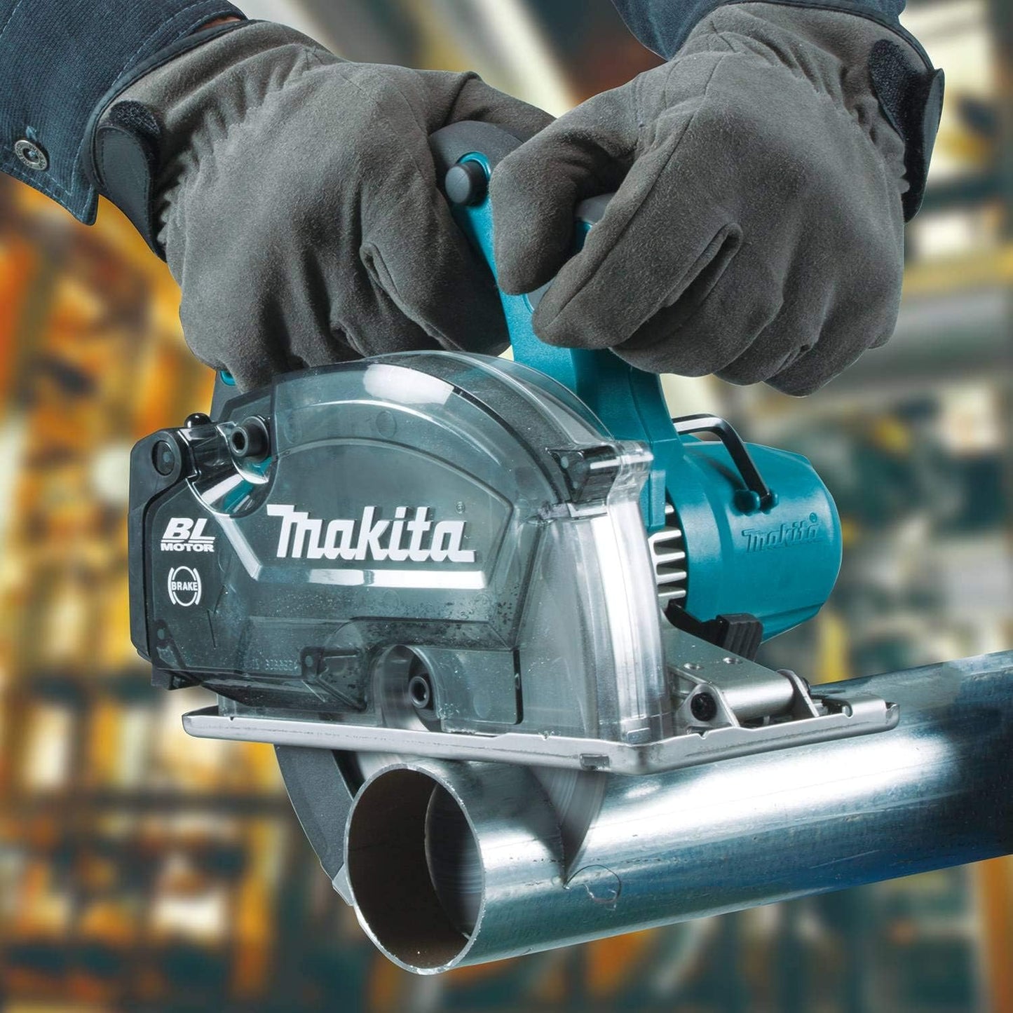 Makita XSC04Z 18V LXT Lithium-Ion Brushless Cordless 5-7/8" Metal Cutting Saw, with Electric Brake and Chip Collector, Tool Only