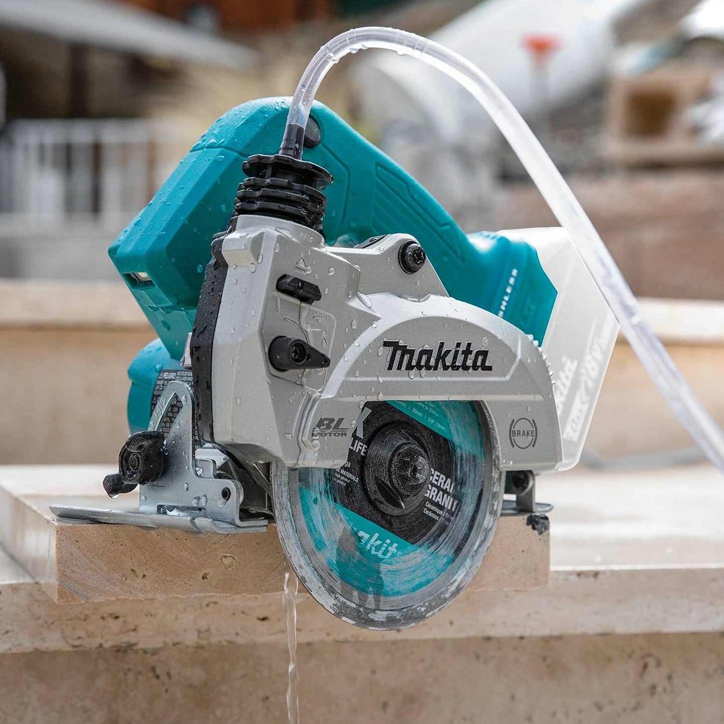 Makita XCC01Z 18V LXT® Lithium-Ion Brushless Cordless 5" Wet/Dry Masonry Saw, AWS® Capable, Tool Only