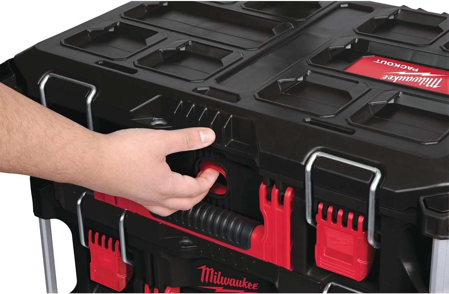 Milwaukee 4932464080 PACKOUT Box 3 Toolbox System , Red