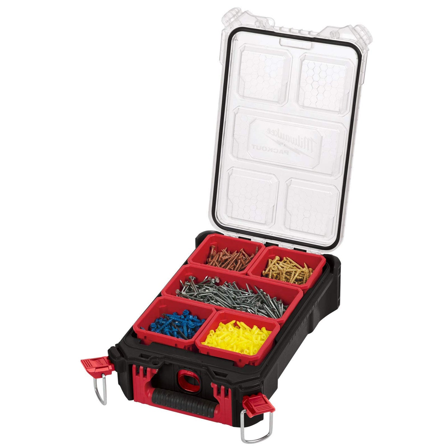 Milwaukee 0 932464083 PACKOUT Compact Organiser Case, Red