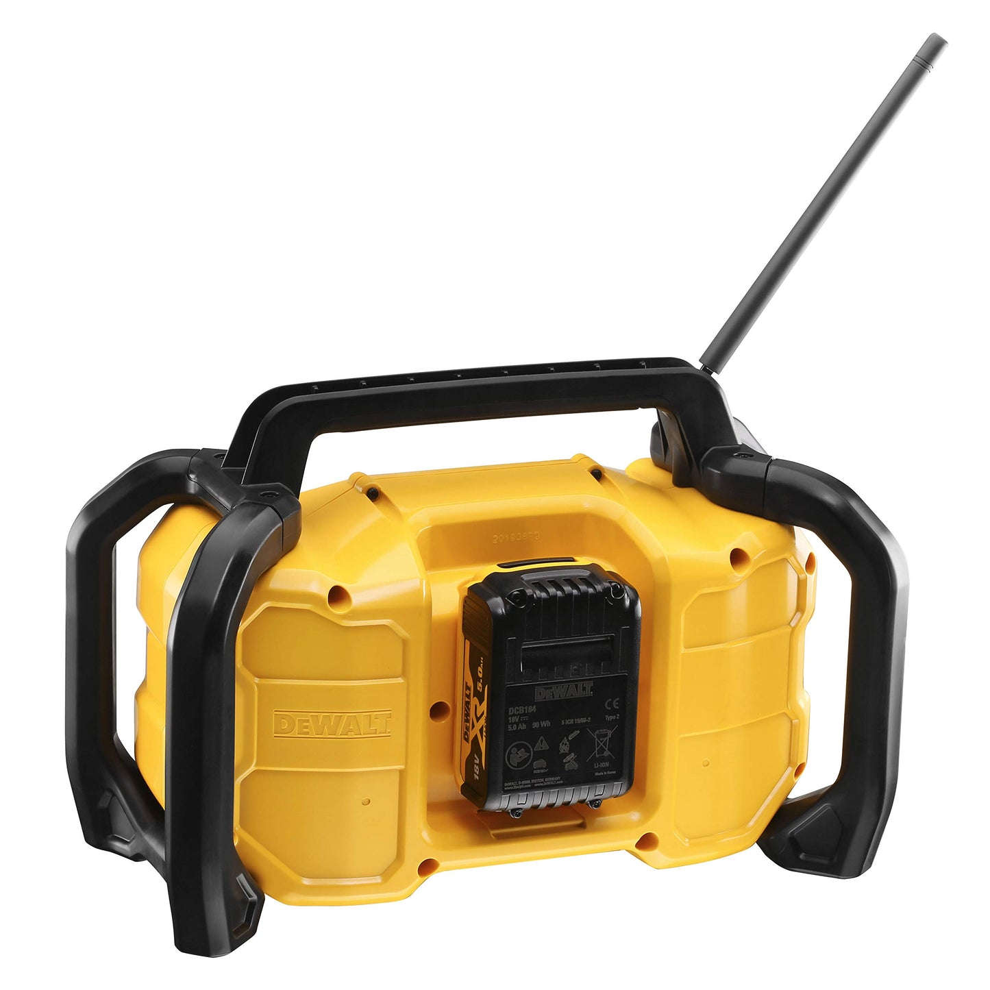 Dewalt XR DCR029 Battery and Mains Radio (DAB+ and FM Stereo Radio, Extremely Robust Casing, with Bluetooth, Digital Display with Backlight, Battery and Charger Not Included)