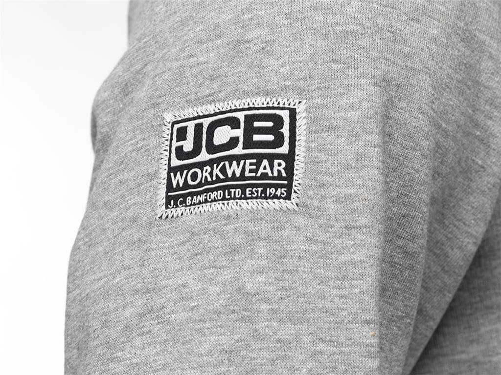 JCB Workwear Men's Marl Basic Sweatshirt, Grey, XL