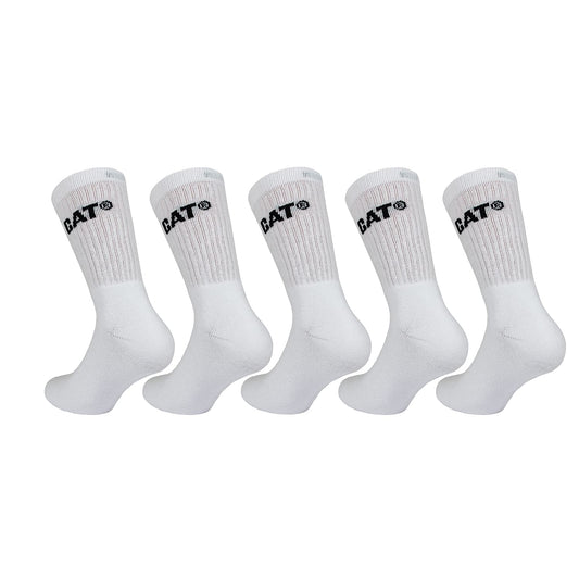 Caterpillar Performance Socks 5 pairs of men's socks, excellent quality cotton yarn, terry insole and instep, reinforced toe and heel