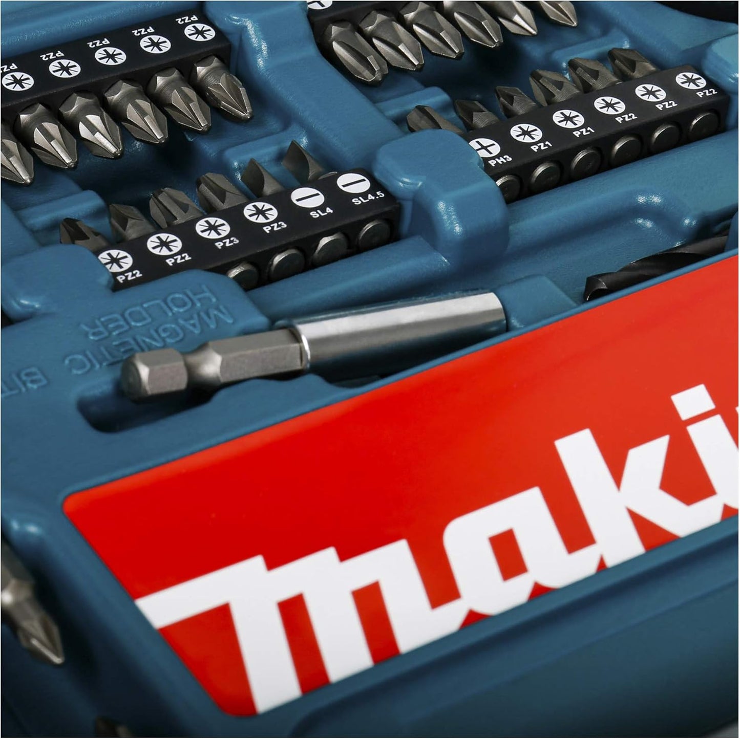 Makita B-53811 Drill & Screwdriver Bit Accessory Set (100 Piece), Multi-Colour, Set of 100