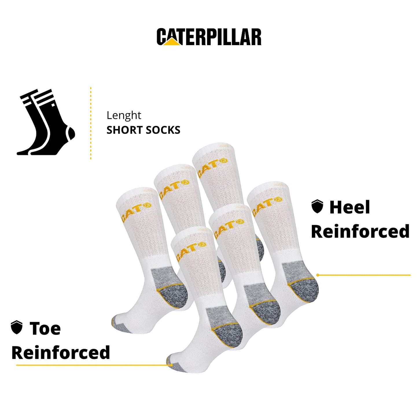 Caterpillar Men's Real Work Socks