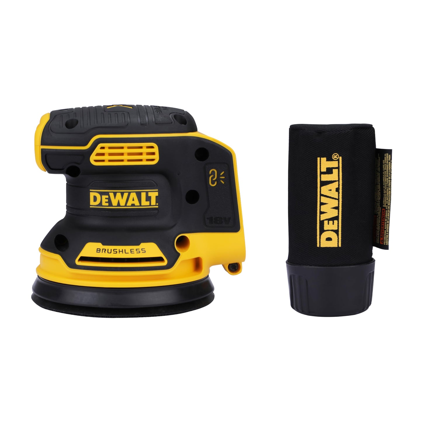 DEWALT DCW210N-XJ Cordless Sander 18V XR Brushless 125mm, Bare Unit