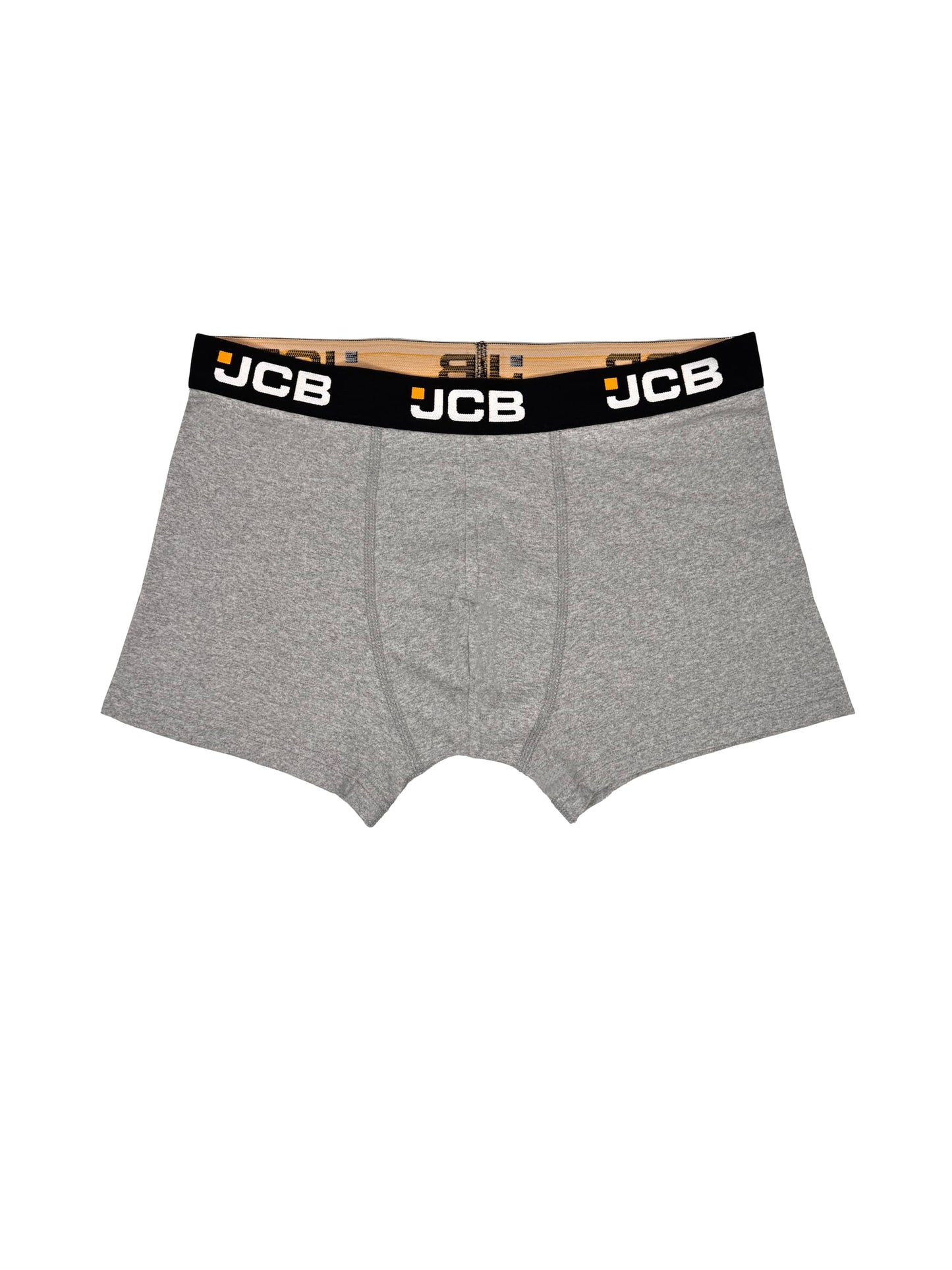 JCB Mens 2 Pack Recycled Cotton Rich Label Free Stretchy Trunks Everyday Boxer Shorts Underwear