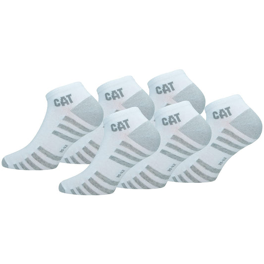 Caterpillar 6 Pairs Ankle Length Sneaker Socks - For Any Use - Reinforced Toe and Heel - in Cotton