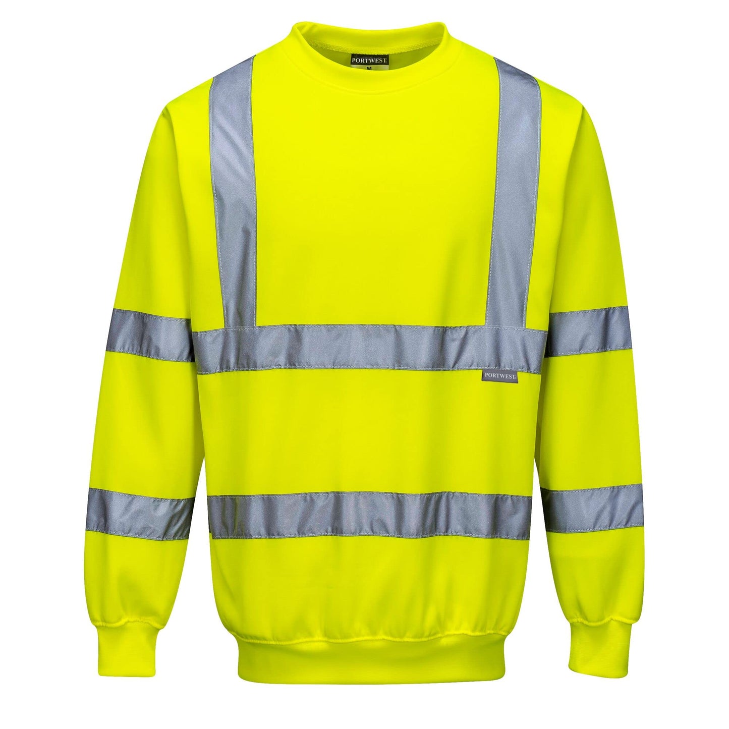 Portwest B303 Comfort Elasticated Hi-Vis Sweatshirt Orange, Medium