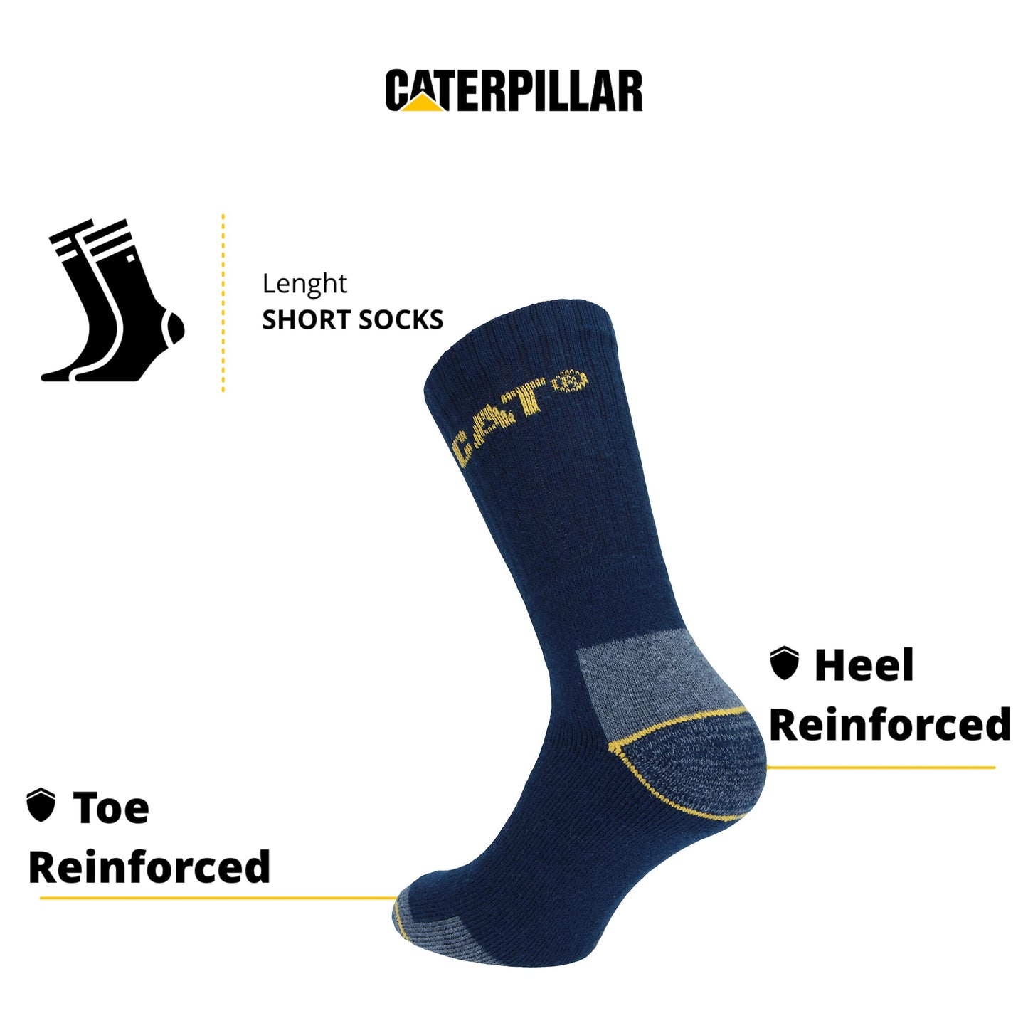 Caterpillar Men's Real Work Socks