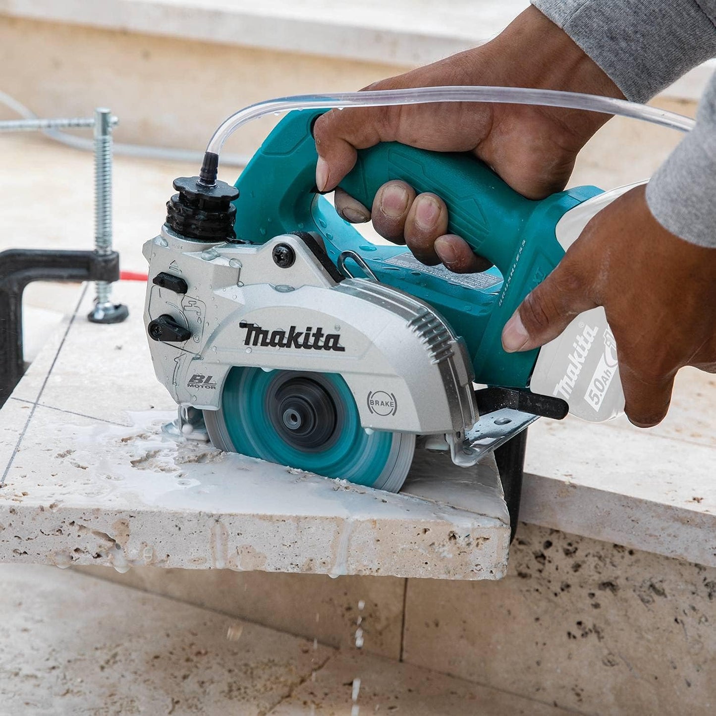 Makita XCC01Z 18V LXT® Lithium-Ion Brushless Cordless 5" Wet/Dry Masonry Saw, AWS® Capable, Tool Only