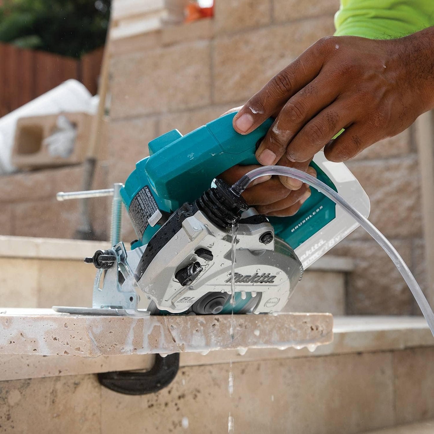 Makita XCC01Z 18V LXT® Lithium-Ion Brushless Cordless 5" Wet/Dry Masonry Saw, AWS® Capable, Tool Only