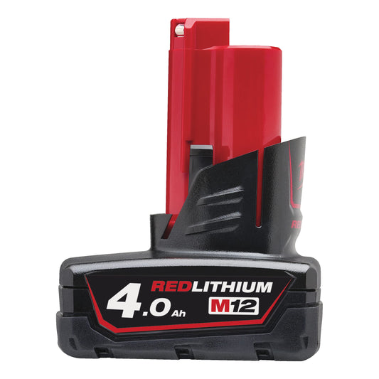 Milwaukee M12B4 4.0Ah Lithium-Ion Battery - Red